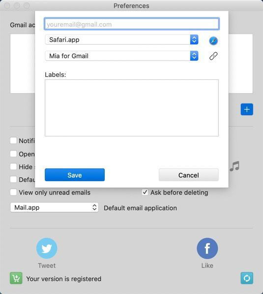 Mia for Gmail Mac版4