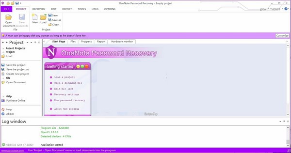 OneNote Password Recovery4